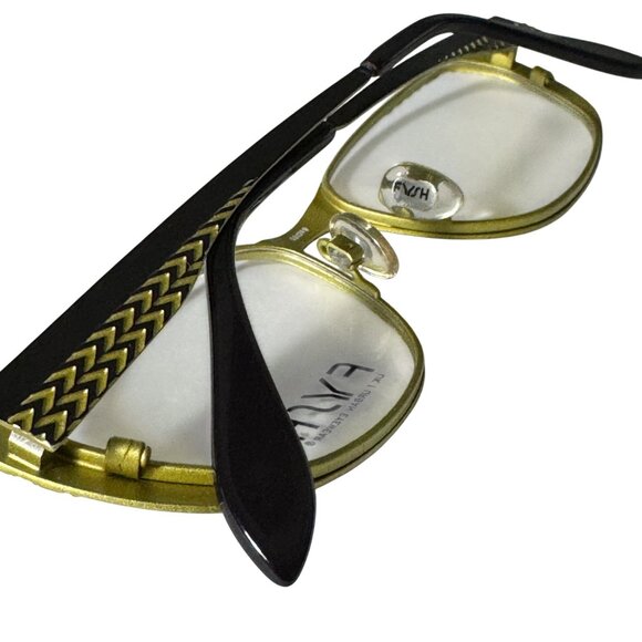 Fysh Urban Eyewear Glasses Frame Only 3501 620 52-19-145 Unisex Brown Chartreuse - Picture 10 of 10